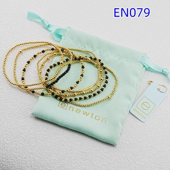 Enewton Gold Bead & Black Crystal Bracelet - Picture 2 of 6